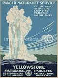 Yellowstone National Park WPA Vintage Travel Poster