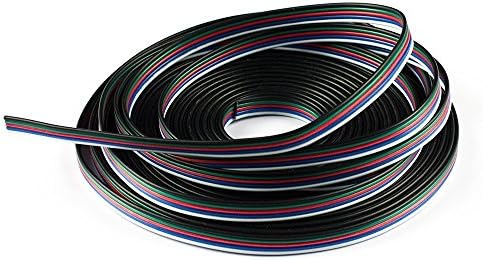 DQDF 20M RGBW LED Strip Cable RGBWW Extension Cord for 5050 smd RGBW RGBWW LED Strip