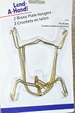 Lend-a-hand Brass Plate Hangers Set of 2 #04446 Fits All Sizes