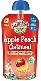 Earth's Best Organic Stage 2, Apple, Peach & Oatmeal, 4.2 Ounce Pouch (Pack of 12)