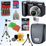 Canon PowerShot A640 10MP Digital Camera with 4x Optical Zoom + 2GB Deluxe Accessory Kit