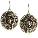 Morgan Ashleigh Gold Medallion Earrings