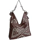 SR SQUARED By Sondra Roberts Studded Hobo