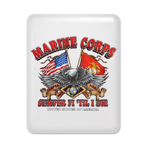 iPad Case White Marine Corps Semper Fi Til I Die