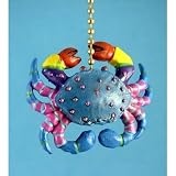 Blue Crab Ceiling Fan Pull Fanpull Nautical Decor Fisherman