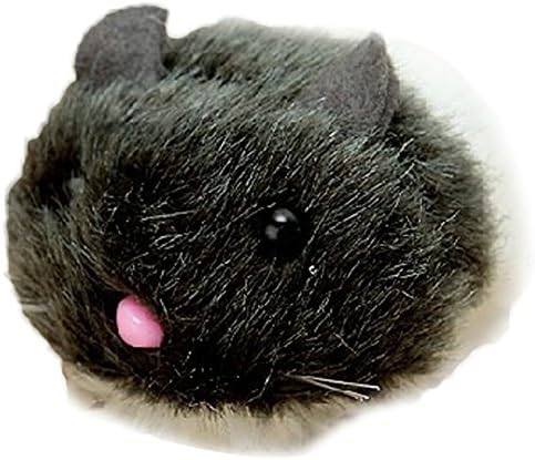 HAKUMA Cat Toy Vibrating Pull-Back Vechicle Chubby Mouse Toy for Kitty(Total Length Approx.8cm,random colors)