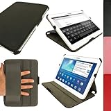 igadgitz Schwarz PU Ledertasche Hülle Cover für Samsung Galaxy Tab 3 10.1
