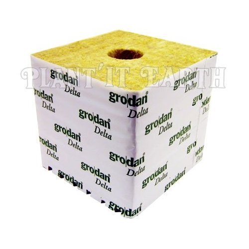 Grodan Rockwool - 6x6x6in. Cubes, 4 pack w/ holes