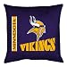 Minnesota Vikings SET OF 2 LR DECORATIVE BED/SOFA TOSS PILLOWS