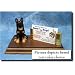 German Shepherd Dog (Black and Tan) Business Card Holder