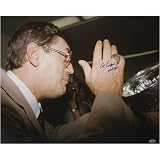 Al Arbour Autographed HOF '96 Drinking From Stanley Cup 16x20 Photograph