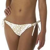 Mossimo Black: Chain Side-Tie Hipster Swim Bottoms - White