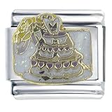 Wedding Cake Italian Charms Bracelet Link