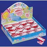 2-Chattering Chomping Wind Up TOY Walking Teeth