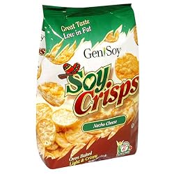 Genisoy Soy Crisps, Nacho Cheese, 3.5-Ounce Bags (Pack of 12)