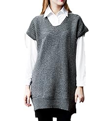 V-neck Fall Short Sleeves Acrylic/Wool/Knit Mini Dress 