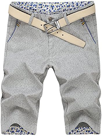 Men Slim Stretch Beach Bermuda Shorts Summer Casual Short Pants