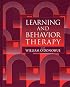 Learning and Behavior Therapy