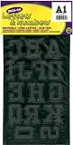 IRON-ON LETTERS & NUMBERS 1-3/4 COLLEGIATE-BLACK