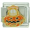 Garfield In Pumpkin Licensed Italian Charms