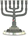 UK83918 - BS 7 BRANCH MENORAH MAHAGONY BASE 14 CM