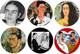 Set of 6 Frida Kahlo 1.25