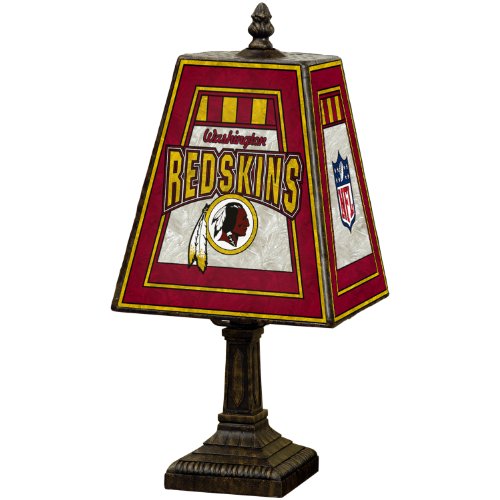 Washington Redskins 14 Inch Art Glass Lamp