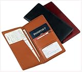 Royce Leather  Passport and Ticket Holder