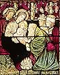 Frameable Art Card for Christmas - Adoration of the Magi in Stained Glass by Edward Burne-Jones
