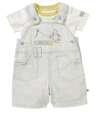 Winnie the Pooh stripe bibshort set