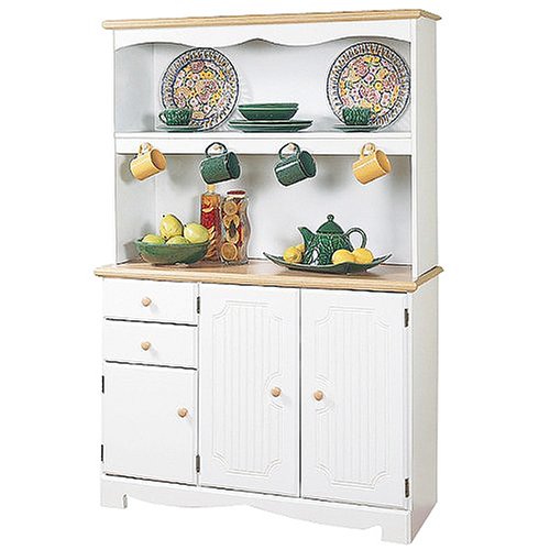 Childrens Toyshop  Kitchen & Housewares : White Buffet with Hutch