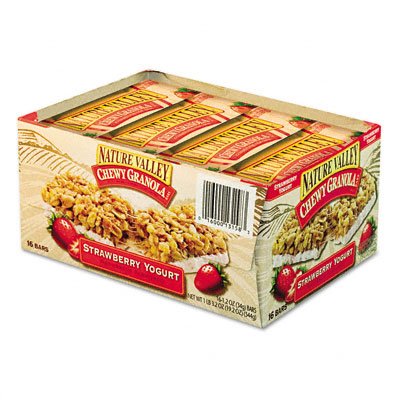 Nature Valley Granola Bars, Chewy Strawbrry Yogurt Flavor, 1.2oz Bar, 16 Bars Bx by ADVANTUS