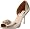Badgley Mischka Women's Lacie Open-Toe Pump,Platinum,5.5 M US