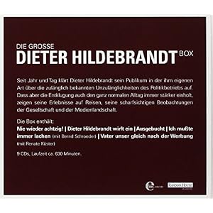 Die große Dieter Hildebrandt-Box: Mit "Nie wieder 80" / "Dieter Hildebrandt wirft ein" / "Ausgebucht" / "Ich musste immer lachen" / "Vater unser glei