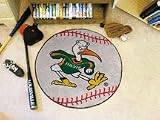 29 Round Miami Hurricanes Baseball Mat
