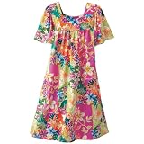 Women's National Flutter Sleeve Tropical Print Dress