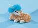 Cat Small 1 Paw Up W/Hat Decoration Figurine Kitty Furry Cute Lifelike