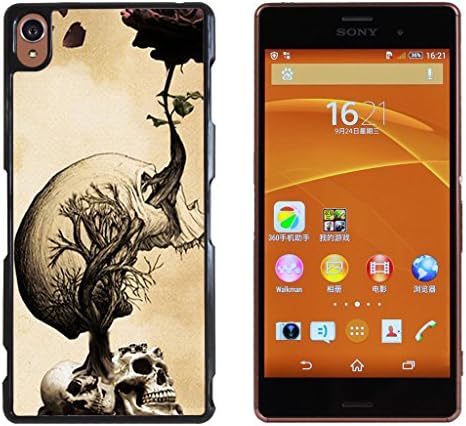 Skull Devil Diablo Hard Plastic and Aluminum Back Case For Sony Xperia Z3