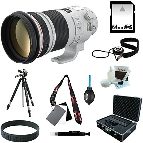 Canon EF 300mm f/2.8L IS USM II Super Telephoto Lens for Canon EOS SLR Cameras with 64GB Deluxe Accessory Kit