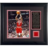 Ben Gordon Chicago Bulls Framed Photo with Game-Used Rookie Jersey