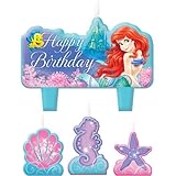 1 X The Little Mermaid Birthday Candle Set by Amscan