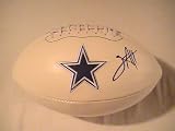 MILES AUSTIN SIGNED AUTOGRAPHED LOGO DALLAS COWBOYS FOOTBALL W/ COA AND HOLOGRAM