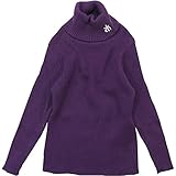 chocola(ショコラ) ワイドニットテレコタートルネック長袖Tシャツ 80cm/パープル NO.CH-1411-11136