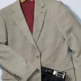 Black/White Check Silk Sportcoat