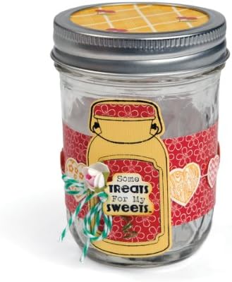 Sizzix Framelits Dies with Stamps by Hampton Art, Jar of Treats, 6-Pack