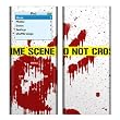 Crime Scene Revisited White Design Decal Skin Sticker for Apple iPod nano 2G (2nd Generation) 2GB/ 4GB/ 8GB Player