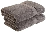 UPC 855031043508 product image for Superior 900 Gram Egyptian Cotton 2-Piece Bath Towel Set, Charcoal | upcitemdb.com