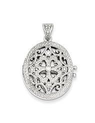 Sterling Silver CZ Locket
