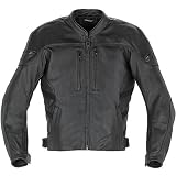 Alpinestars Halo Men's Leather Street Racing Motorcycle Jacket - Color: Black, Size: 52