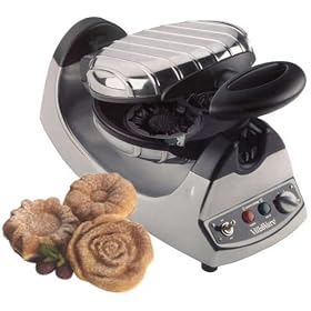 VillaWare V2009 UNO Petite Flower Gravity Waffle Maker